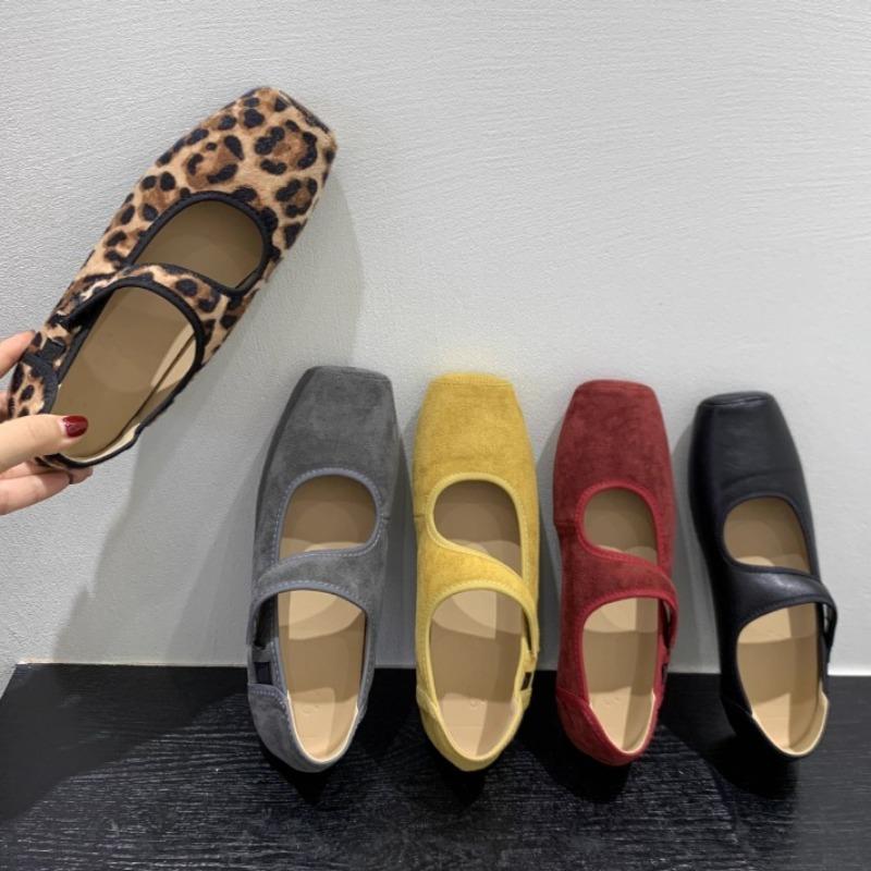 Fashion Leopard Flats Shoes for Women Fashion Suede Shallow Elegant Loafers Shoes Comfortable Soft Autumn Sneaker 2025 New Zapatillas