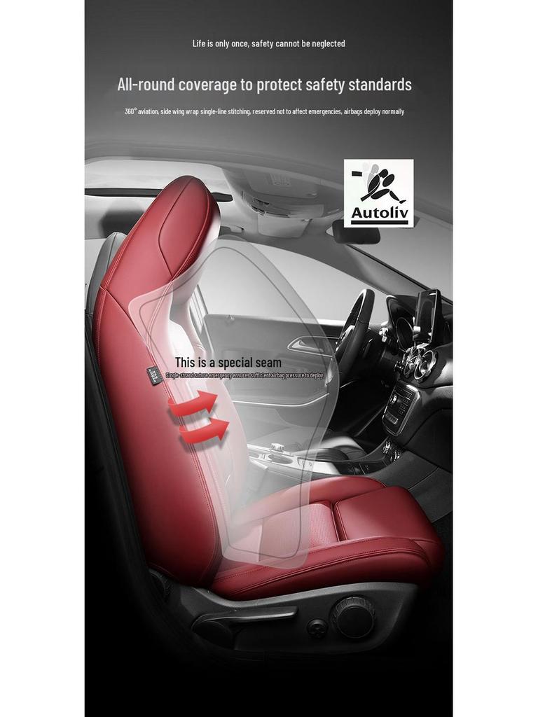 Genuine Leather Full Coverage Seat Cover for Buick Regal, Envision, LaCrosse, Encore, Excelle
