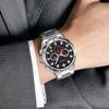 Skmei Fashion Multifunctional Quartz Watch for Men Calendar Luminous Luxury Stainless Steel Strap Mens Watches