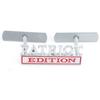 1Pc 3D Metal Patriot Edition Logo Car Front Grille Badge Side Fender Rear Trunk Emblem Sticker Decal