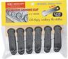 Mercury Aluminum Made In 2 X 3 X of Black Clips, Japan, 6.5cm (Pack 6),