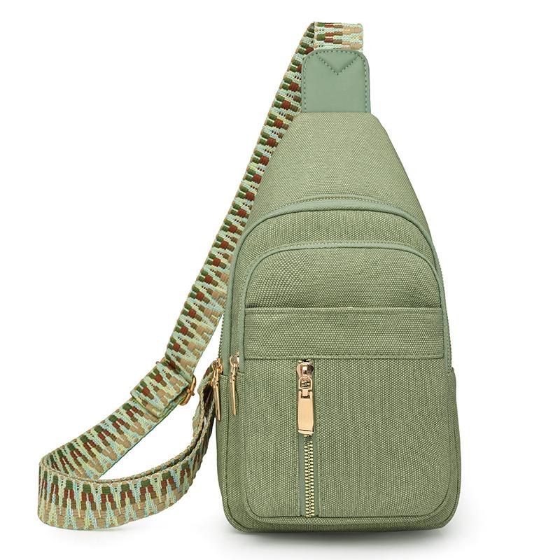 Stylish Chest Bag with Retro Women's Shoulder Bag Casual Travel Crossbody Backpack