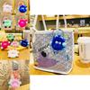 Adorable Fluffy Bunny Keychain Charming Plush Bag Accessory For Couples And Friends