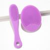 New 2pcs Face Massage Brush Silicone Face Scrubber Pore Cleaner Skin Care Brush Cleansing Face Brush XLS01