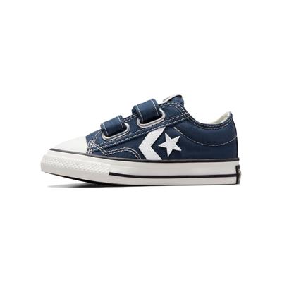 Star Player 76 Canvas Comfortable Versatile Shock Absorption Low Top Walking Shoes Baby Sneaker Navy-Blue A05221C
