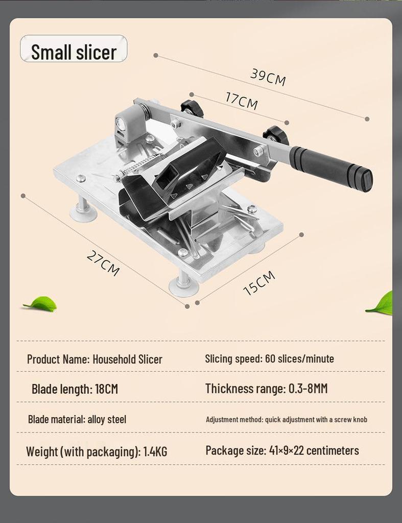 Multifunctional 430 Stainless Steel Slicer for Beef and Mutton Hot Pot