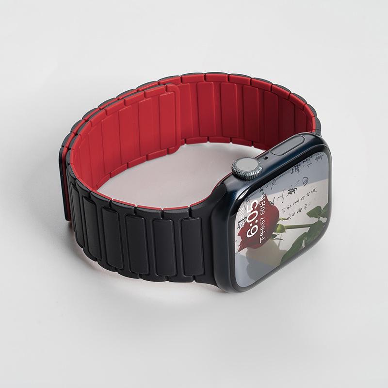 Jingyi Silicone Strap for Apple Watch S7/S8/S9/S11 and iWatch10 with Magnetic Closure