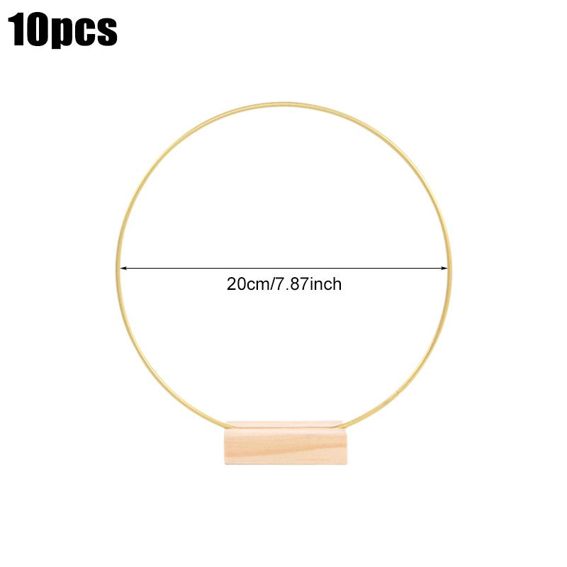 10 Stück Metall Blumenreifen Ringe DIY Makramee Hängehandwerk Hochzeitstisch Mittelstücke Dekoration Weihnachten Blumengirlande Kranz