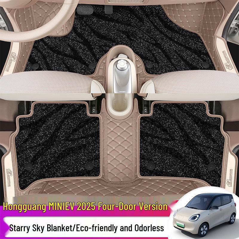 Wuling Hongguang Miniev Floor Mats, Full Coverage, 25 Designs, Four-Door, Macaron Style, for New Energy Vehicles