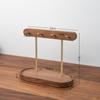 Walnut Storage Holders Bedroom Dressing Table Jewelry Storage Rack Entrance Hall Key Organize Shelf Interior Desktop Storage