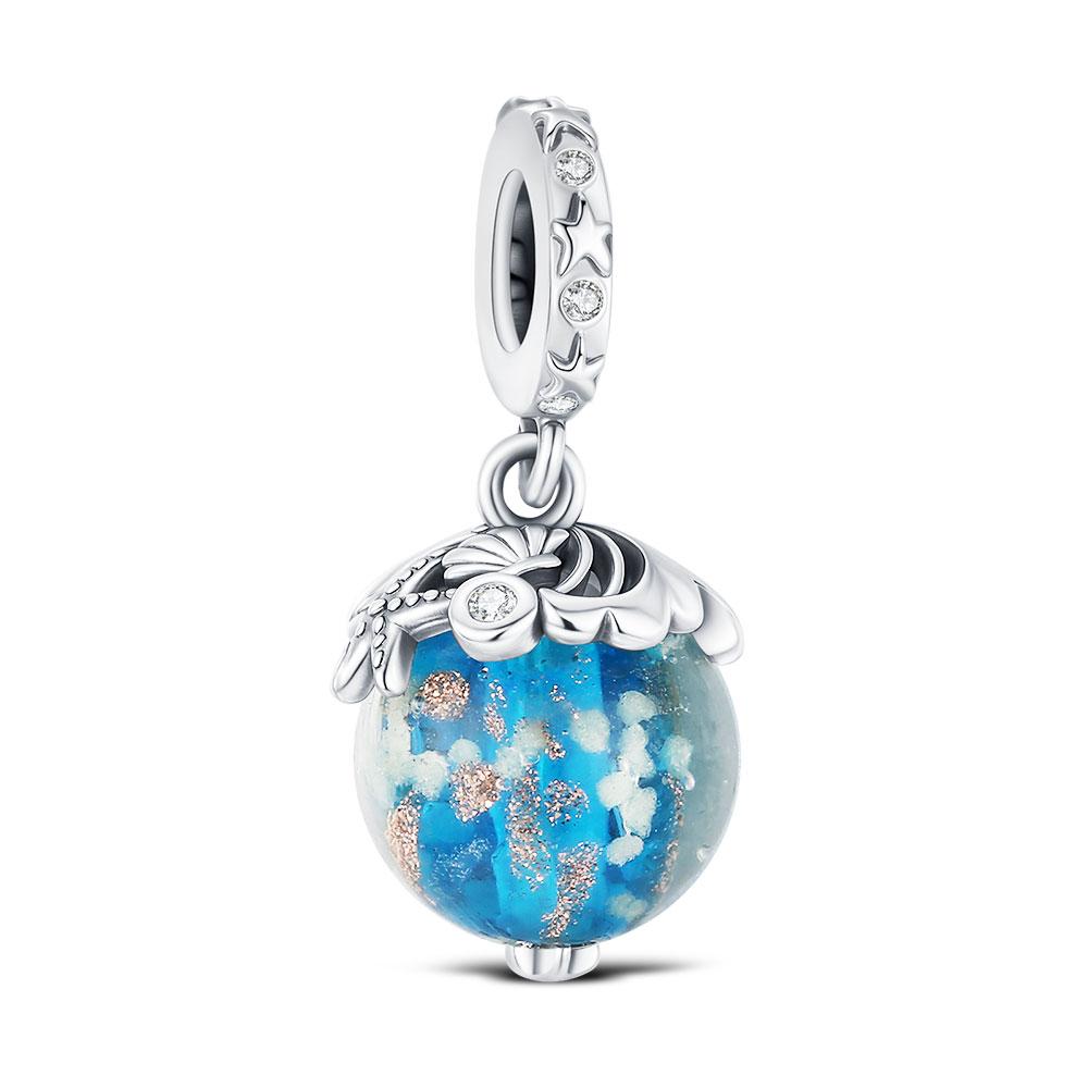 Copper Luminous Glass Charm Beads Are Suitable For Original Bracelet Diy Jewelry Making Design Women'S Gifts