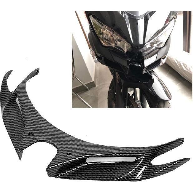 400-Front Fairing, Carbon Fiber Front Fairing Aerodynamic Wing Cover ABS Fits for 250/400 18-20