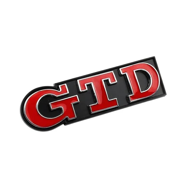 New Car 3D Metal GTD Badge Body Front Grill Trunk Emblem Sticker For Volkswagen VW Golf 3 4 5 6 7 7.5 MK4 MK5 MK6 MK7 GTD C