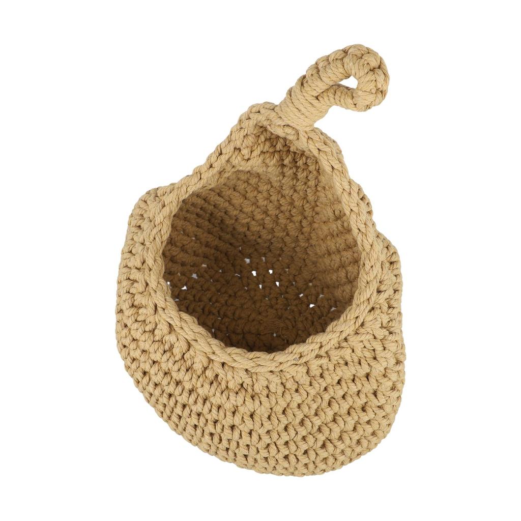 High Quality Home Woven Basket Hanging Storage Hanging Wall Jute Vegetable Wall Mount 1pcs Hanging Basket 6 Size