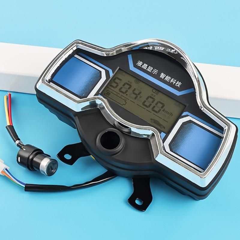 Easy Install Electric Tricycle Speedometer 48V 60V 72V Compatible LCD Panel with Battery Indicator & Odometer Function