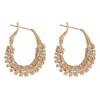 Exquisite Zircon Round Circle Earrings: Unique Design, Ultra-Shiny, Versatile Fashion for Women