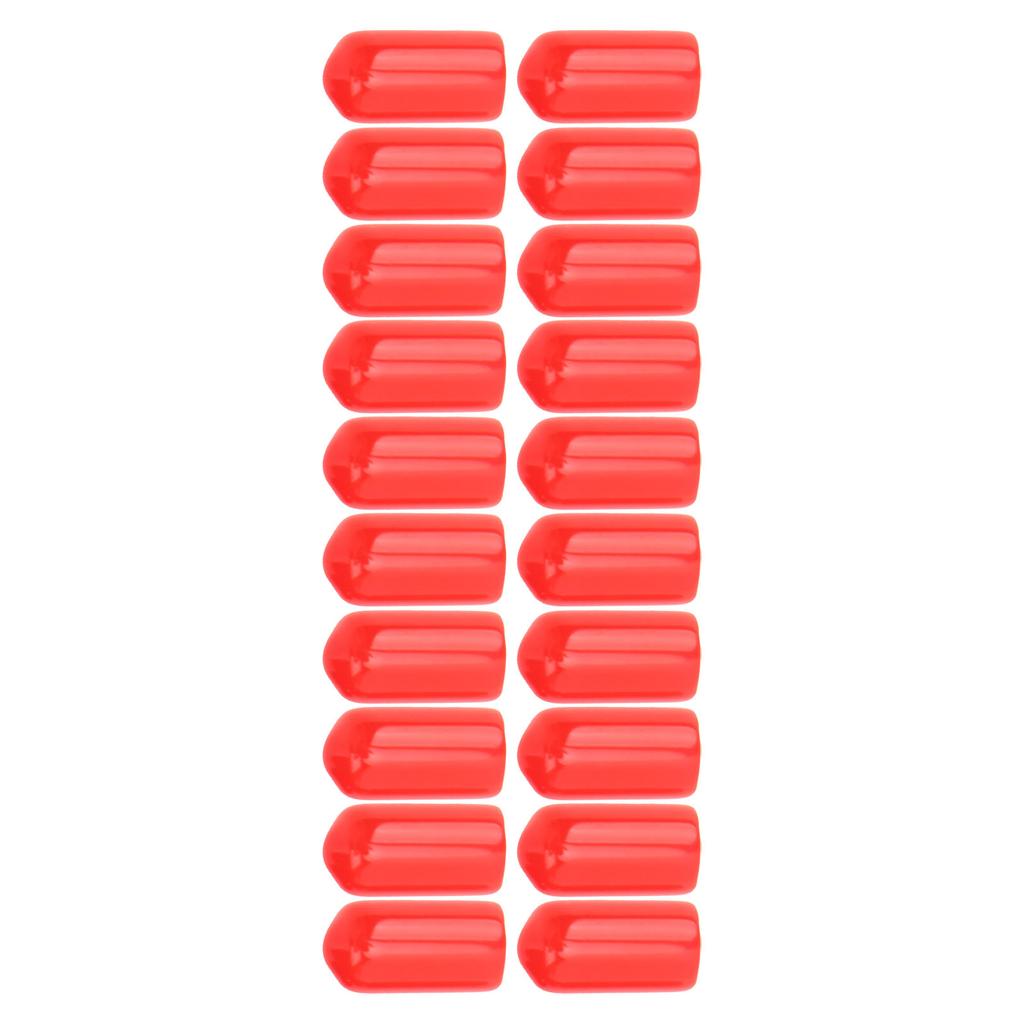 20 Pcs 6mm Brake Caliper Bleed Screw Nipple PVC Dust Cap High Durability for Braking Systems in Most Vehicles Red
