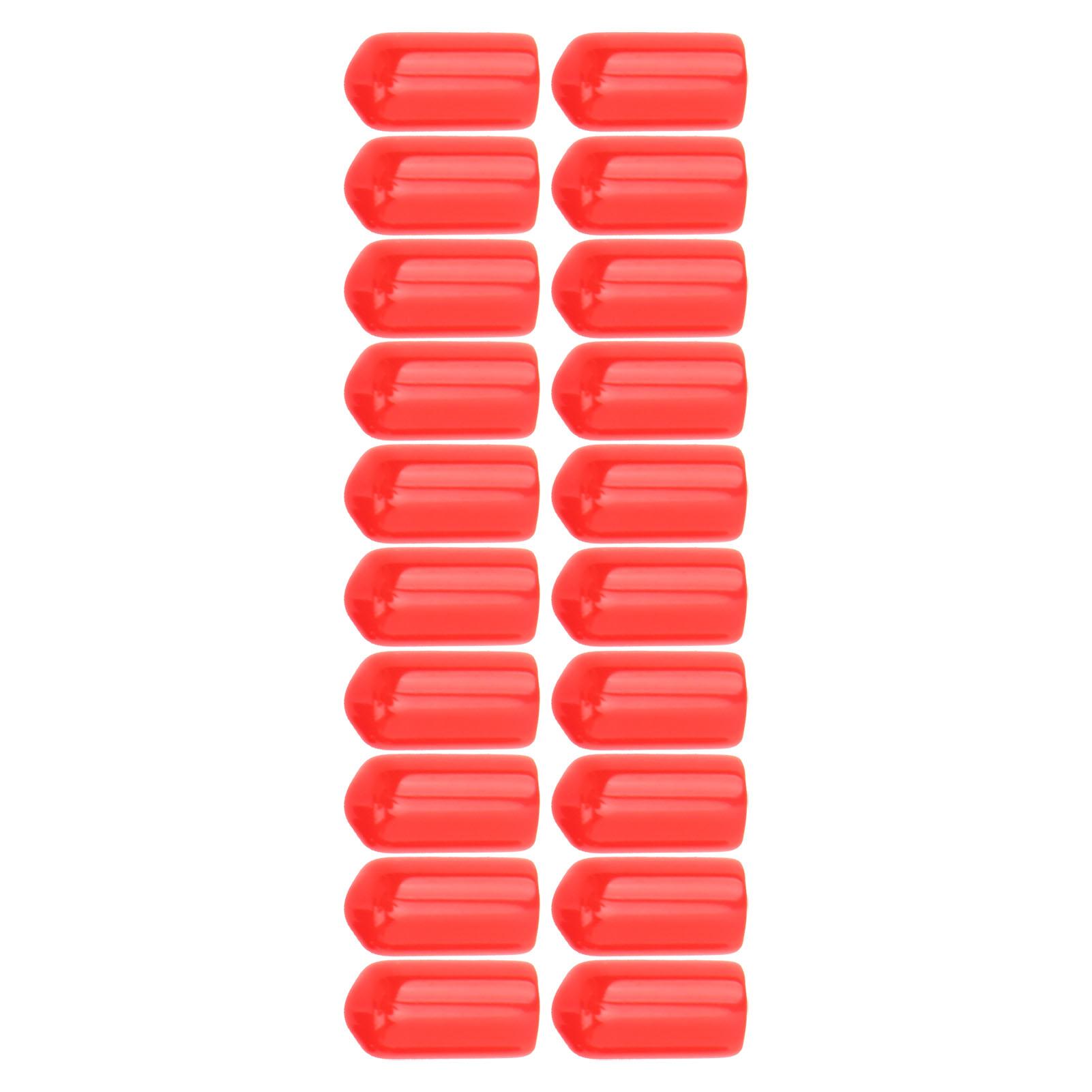 

20 шт. 6 мм штуцер для прокачки тормозного суппорта ПВХ пыльник Высокая прочность для тормозных систем большинства транспортных средств Красный красный