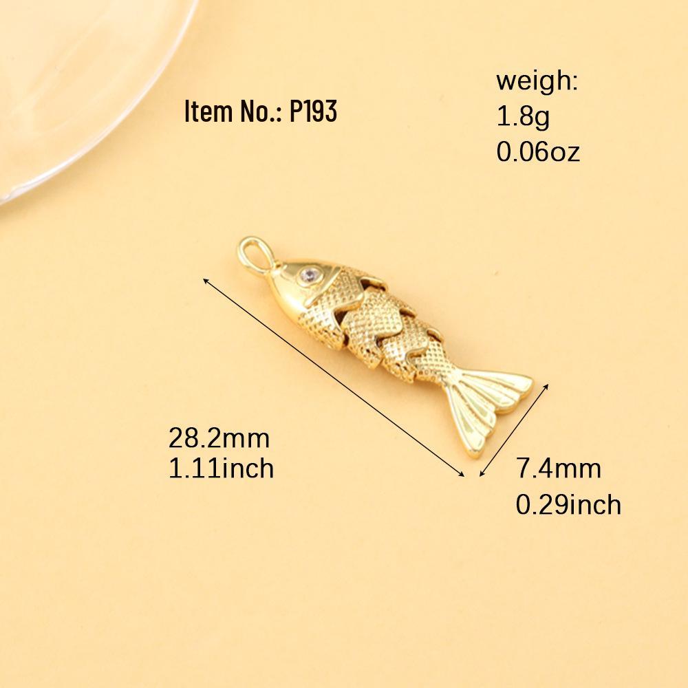 Eleganter vergoldeter Koi-Fisch Anhänger mit Strasssteinen