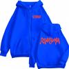 Rawayana Donde Es El After Album Logo Reißverschluss Kapuzenpullover Herren Hip Hop High Street Sweatshirt Jacke Lässig Fleece Reißverschluss Kapuzenpullover Mantel