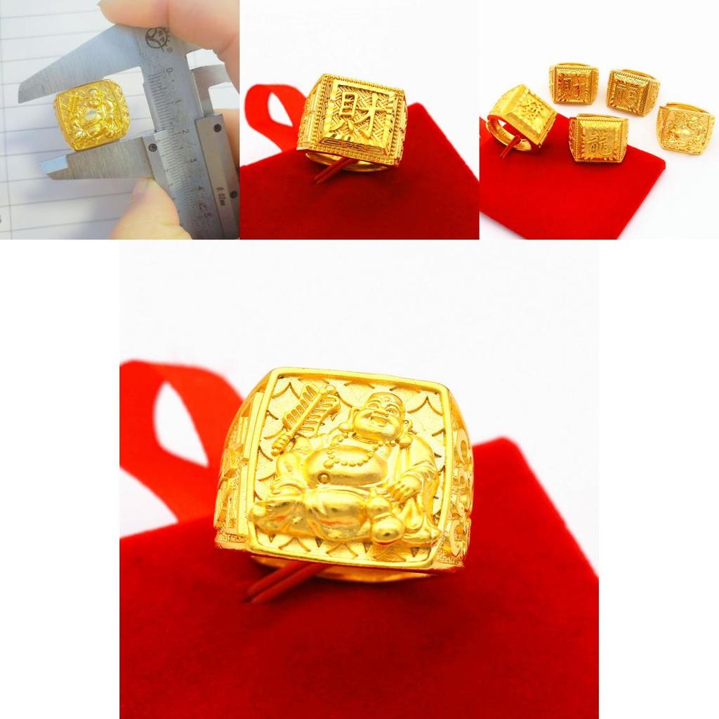 Bold And Fashionable Gold Plated Dragon Symbol Ring Perfect For Trendy Men
