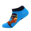 springtime Fashion Colorful Cotton Mens Socks Harajuku Stripe Art oil painting Animal Print Funny Happy Ankle Socks