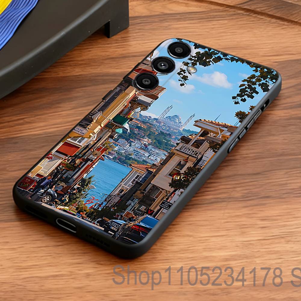 Turkey Istanbul Scenery Phone Case for Samsung S24 S22 S25 Ultra S9 S20 FE S23 Plus S10 S21 Shockproof Funda Cover