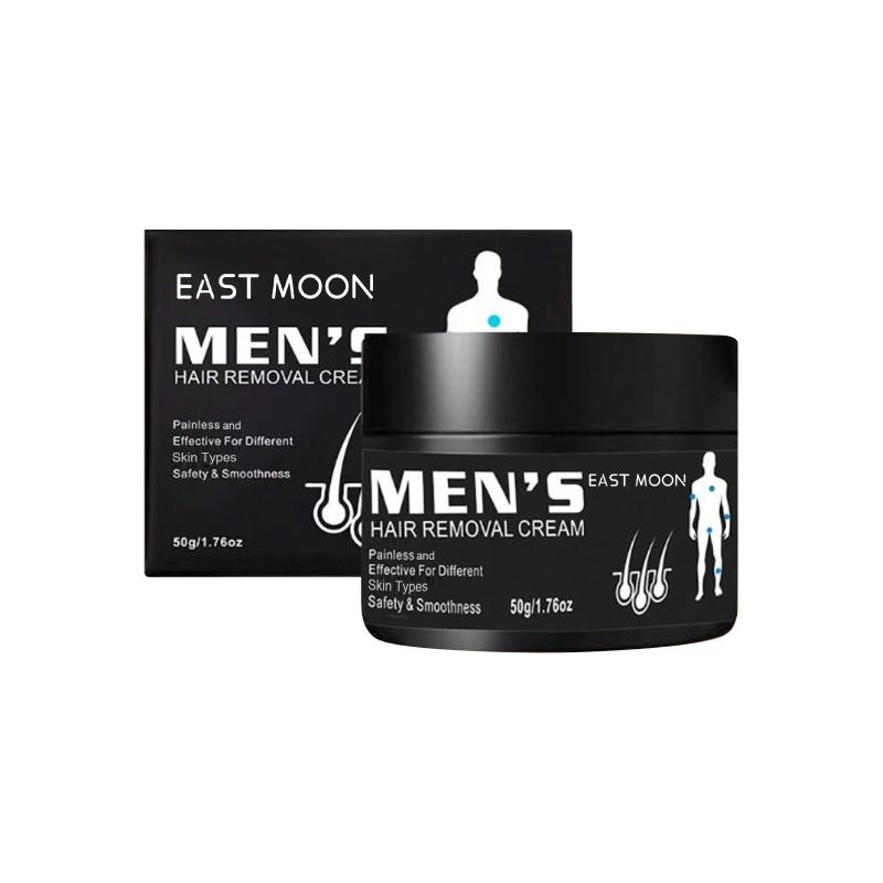 Mens Painless Hair Removal Cream with Aloe Nourishing Non Irritating Body Lotion for Long Lasting Smooth Skin