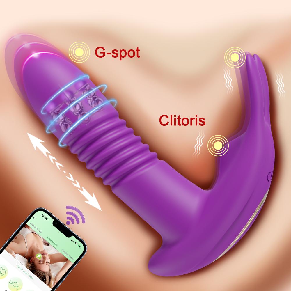 APP Bluetooth Control Vagina Vibrator Masturbation Women Clitoris Vibration Stimulator Wearable Vibrator Sexy Toys Adult Female