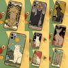Cats Tarot Witchcraft Phone Case For iPhone 14 16 15 12 11 13 Pro Max X XR XS Max 7 8 Plus 12 13 Mini Cover Coque