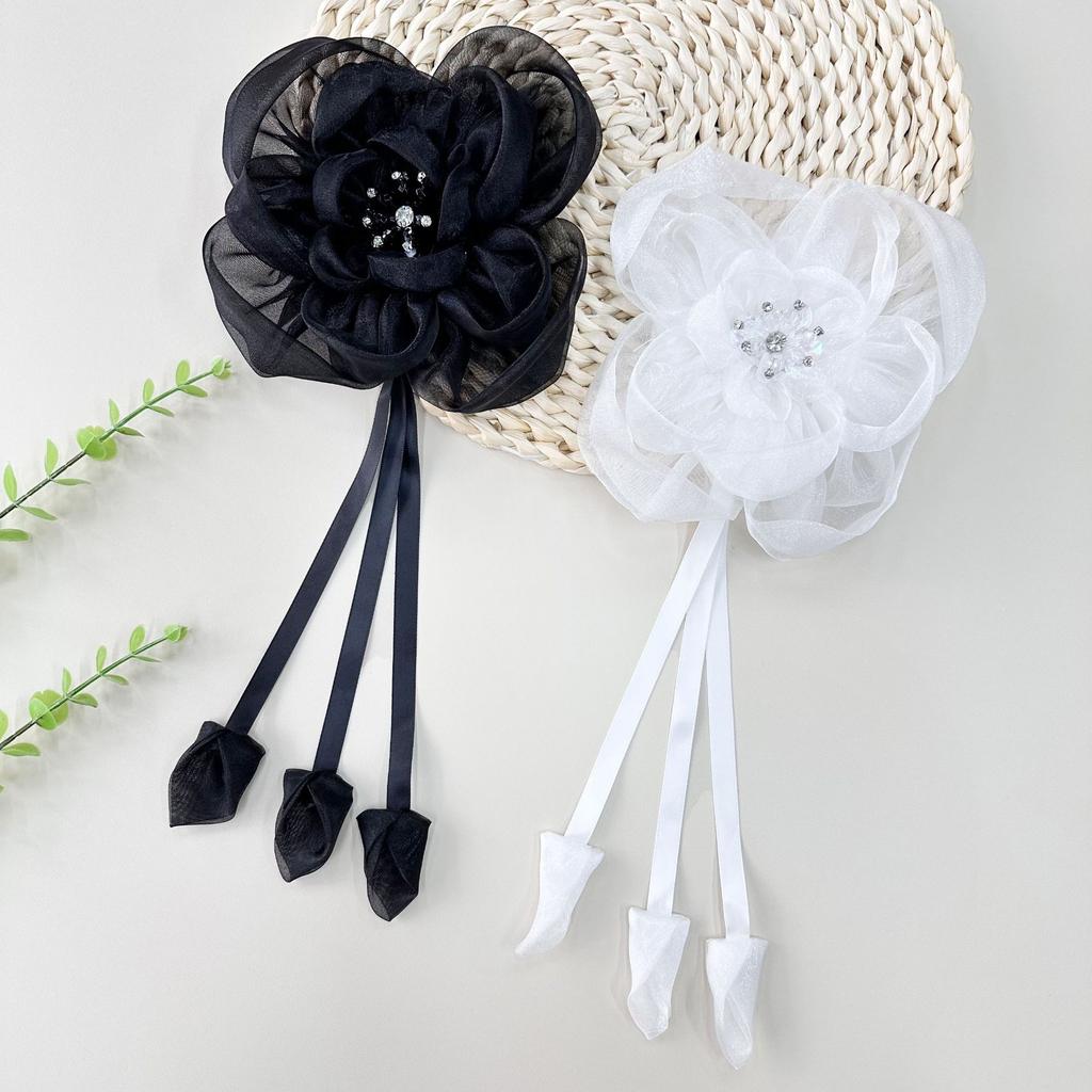 Small Fresh Organza Three-Dimensional Flower Hair Accessories Suit Dress Shoes And Hats Luggage Jacket Decorative Accessories