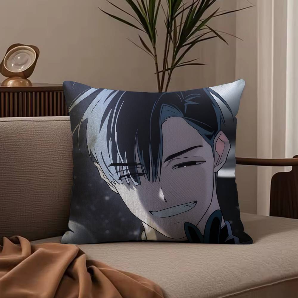 A-Alien S-Stage lvan Pillow Case Anti-dustmite Pillowcase Invisible zipper silky short plush Sofa cushion cover