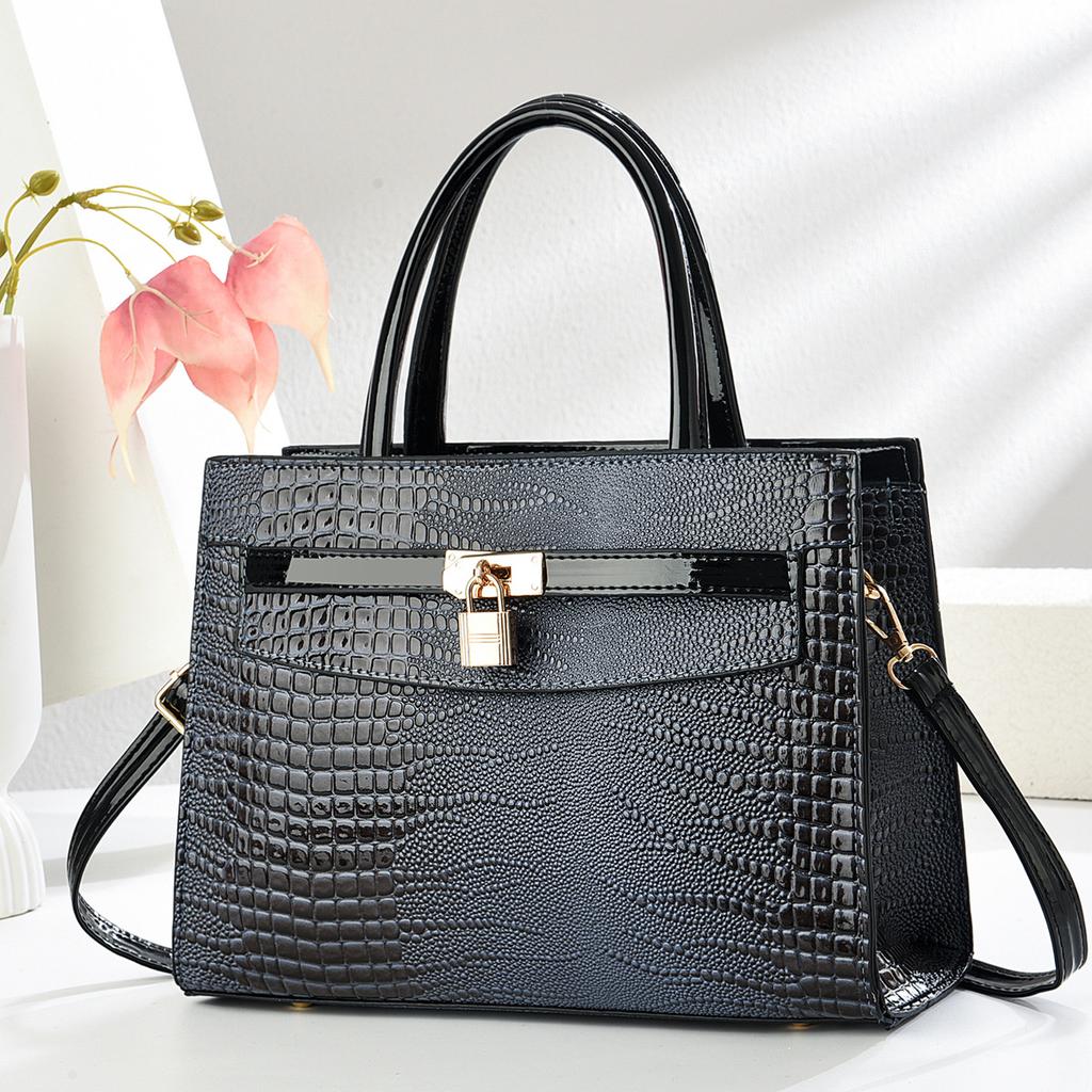 Temperament handbag New large-capacity stone pattern messenger bag Fashion casual commuter shoulder bag