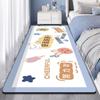 Cartoon Carpet Living Room Non Washable Wipable Carpet Bedroom Girl Bedside Carpet Mat Ins. Bedroom Sleeping Floor Mat