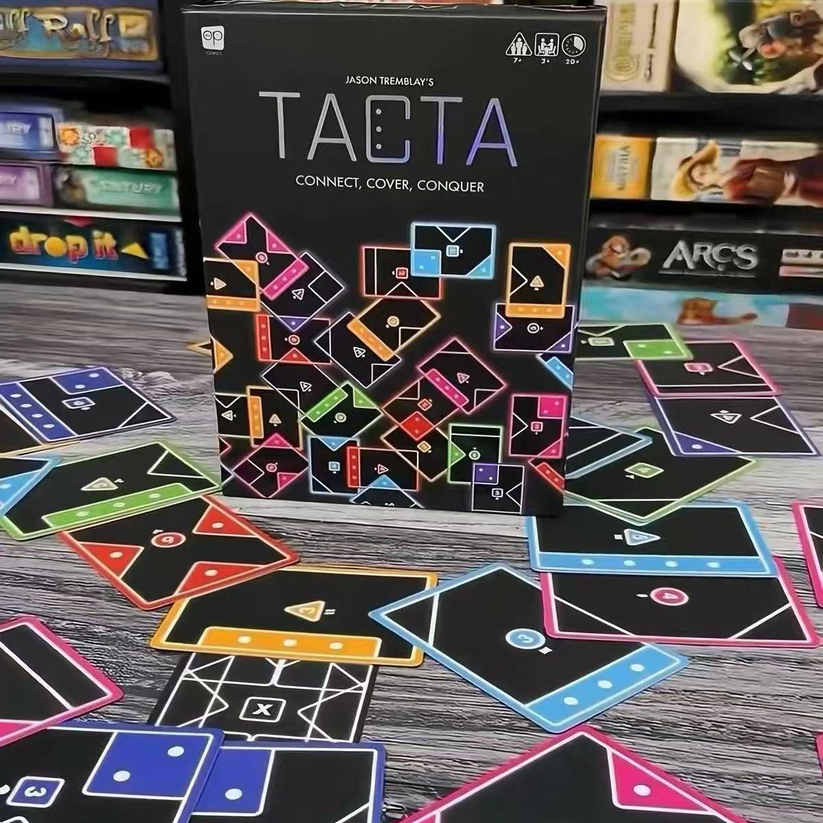 TACTA Tacta Карточная игра Стратегия Сопоставление форм Веселая игра для вечеринки Семейное собрание Повседневный Детская развивающая игрушка Карточная настольная игра