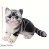 Stuffed Lifelike Cats Plush Toy Simulation American Shorthair Cute Cat Doll Pet Toys Home Decor Gift