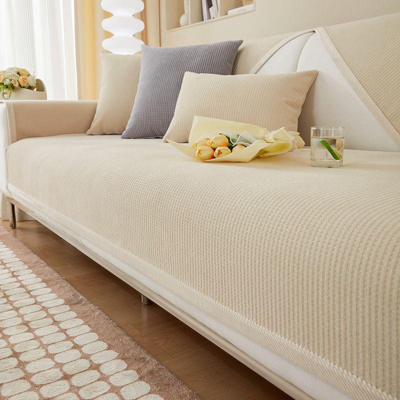 Chenille The Four Seasons Universal-Sofabezug, Handtuch, einfarbig, Wohnzimmer-Sofakissen, rutschfest, Sofakissen, Rückenlehnenbezug