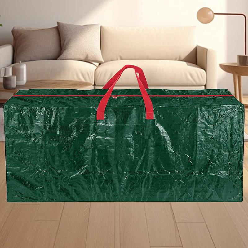 6/7/9FT Christmas Tree Storage Bag - PE Woven Waterproof Holiday Decor Organizer, Large Moving Bag for Xmas Decorations
