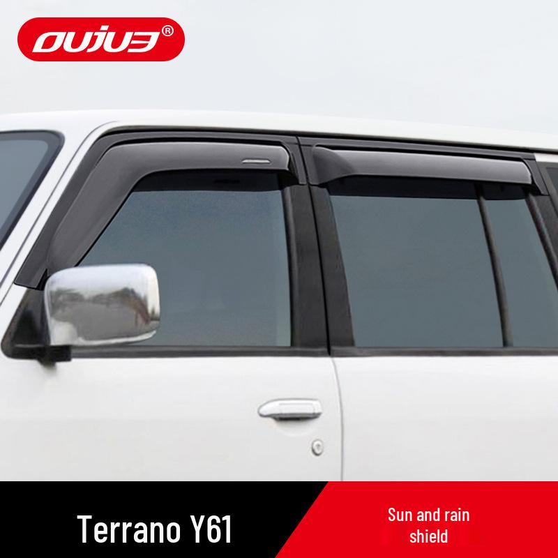 Nissan Patrol Y61 Rain & Sun Visor Window Deflector - Widened & Thickened Car Rainproof Board for Exterior Modification