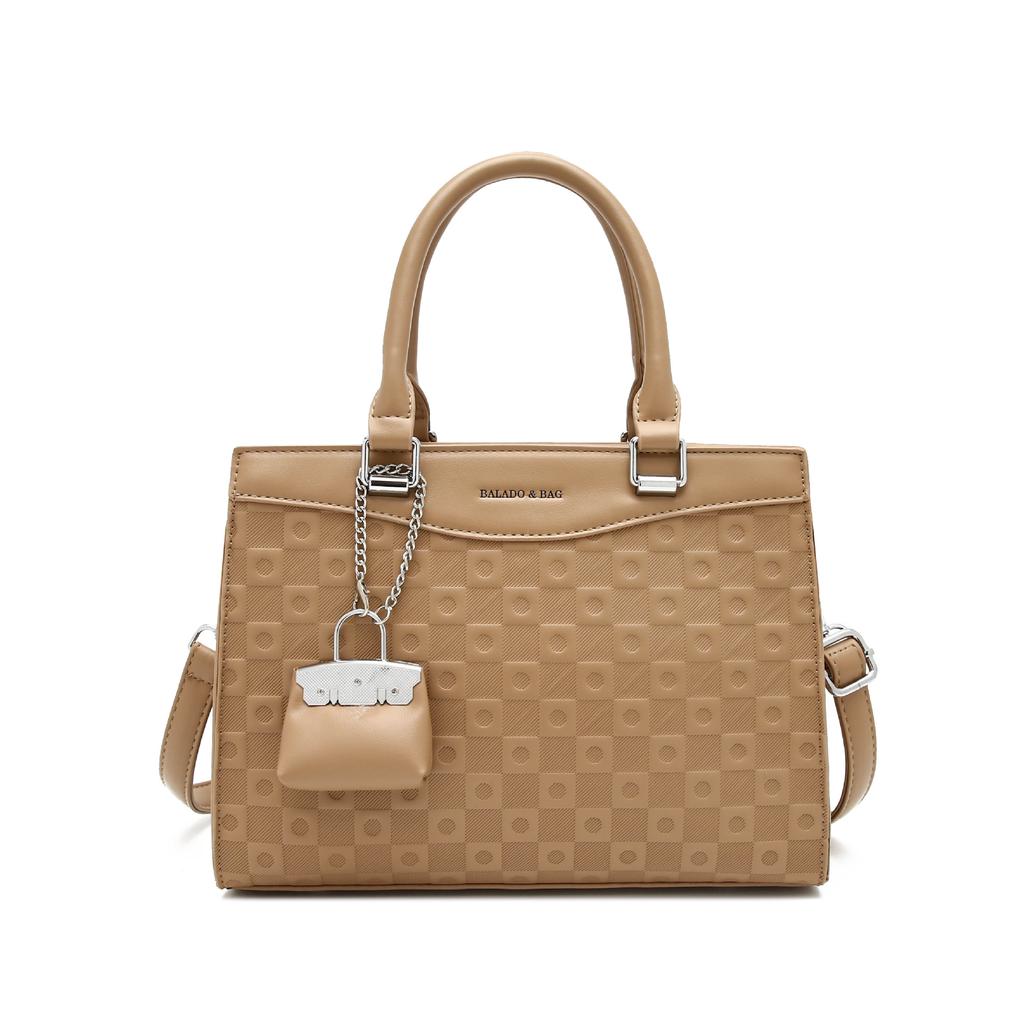 Women'S Bag Handbag Fashionable Texture Embossed Large Bag Simple Large Capacity Shoulder Messenger Bag