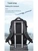 High-End Leather Film Water-Repellent Business Backpack with Large Capacity