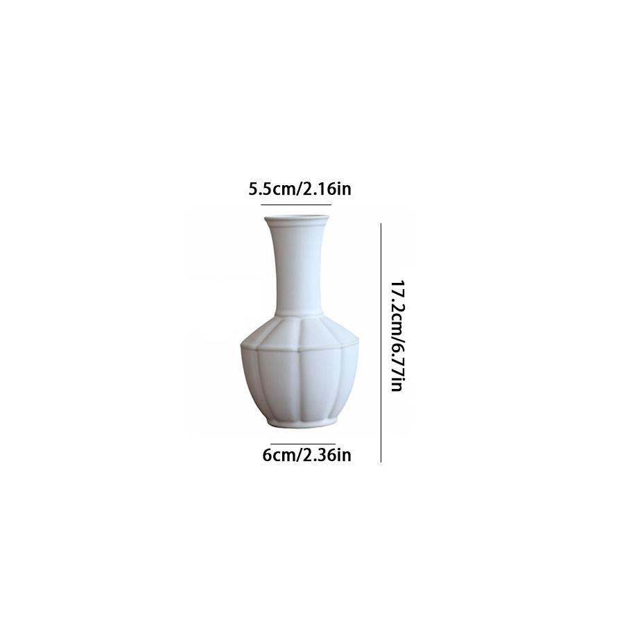 Ceramic vases, dried flowers, hydroponics, green plants, small vases, home and office decorations and ornaments