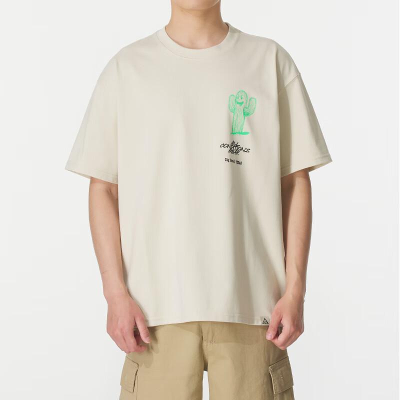 Nike ACG Quick-Dry Training Comfortable Breathable Fashion Casual Short Sleeve T-Shirt Men Tops Beige HV1293229