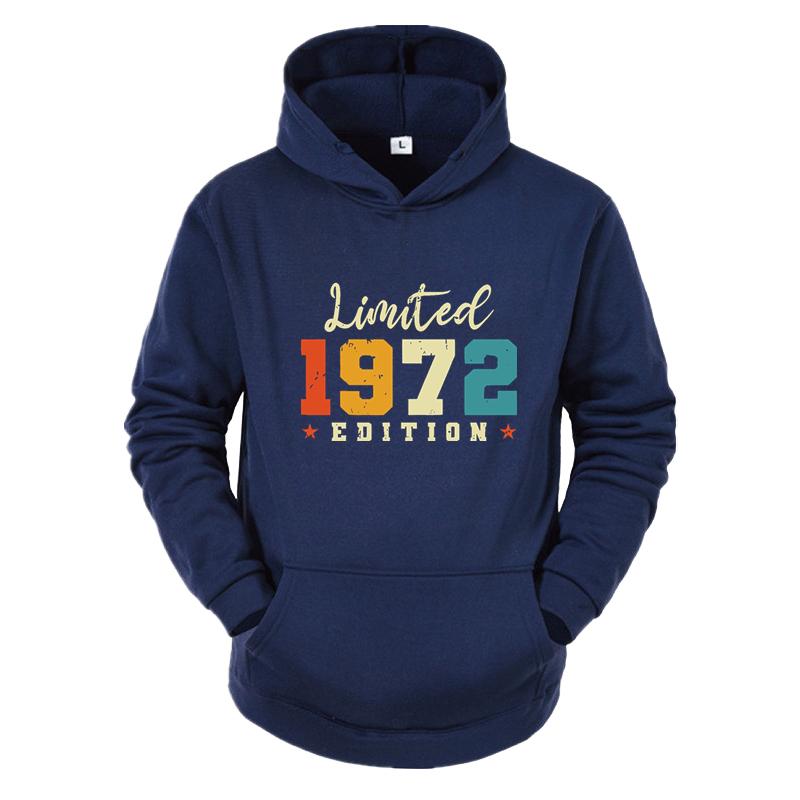 Retro 1972 Limited Edition Retro Fun New Fashion Men And Women Harajuku Y2k Casual Sports Outdoor Street Long Sleeved Pullover