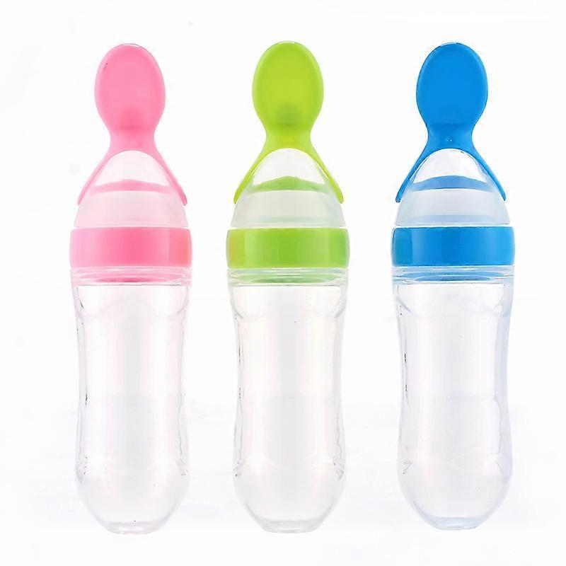 Baby Rice Paste Bottle Rice Paste Spoon Feeding Rice Paste Feeding Bottle Milk Dispenser Squeezing Spoon Rice Paste Feeding Bottle