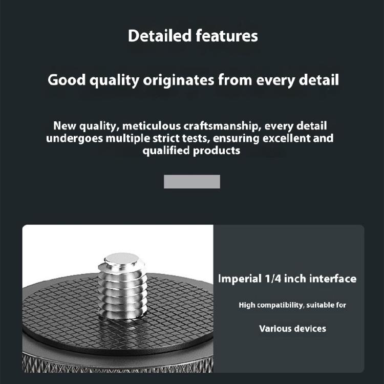 Rotating Aluminum Adapter Converter 3/8 To 1/4 Screw Suitable For Stabilizing Cameras Projectors And Recording Devices