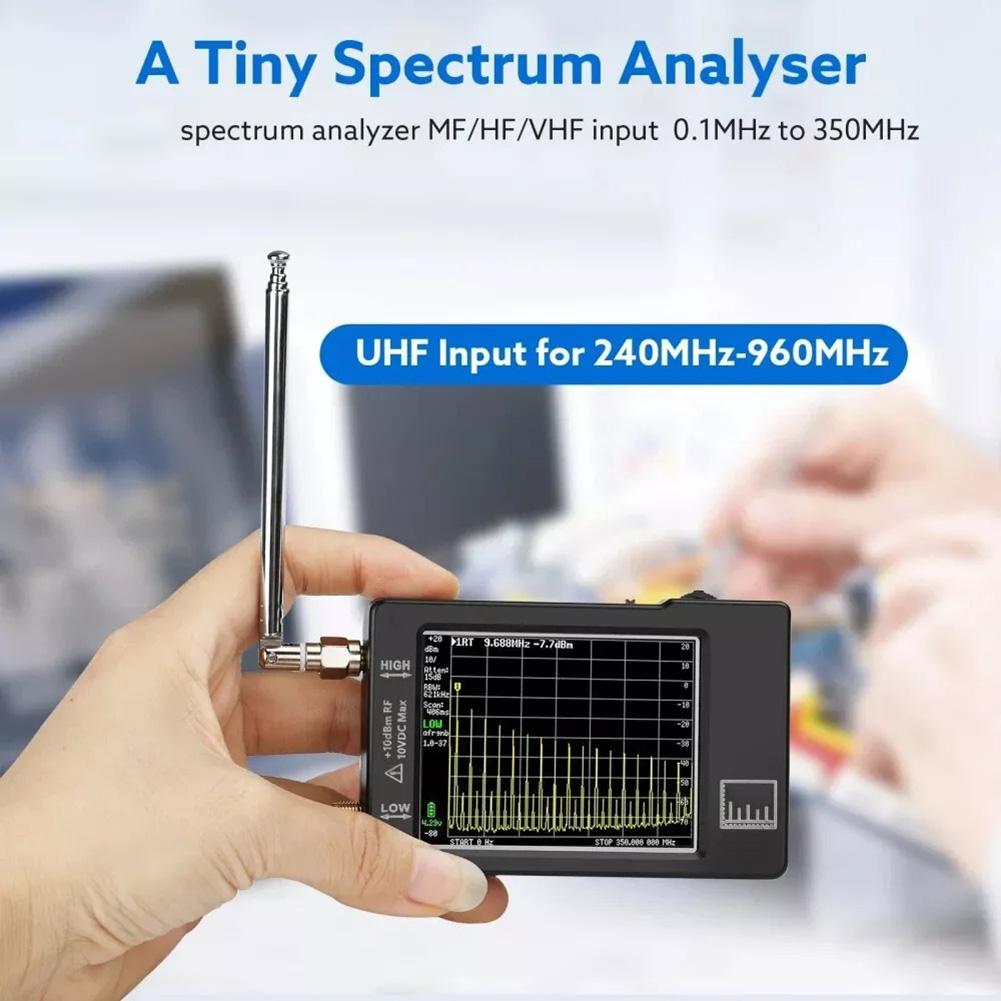 Spectrum Analyzer 100kHz-960MHz Portable Frequency Analyzer With 20cm For SMA RG174 RF Cables Equipment Accessories