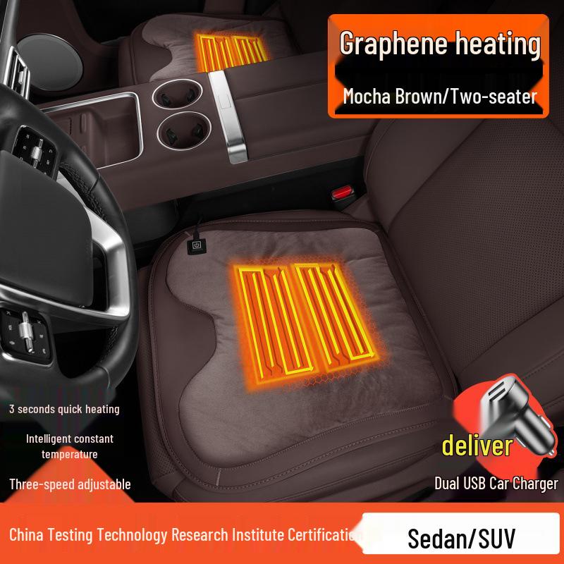 Kompatybilny z Oshan X5/X7PLUS i Z6: Kosei Flanelowa Podgrzewana Poduszka na Siedzenie Samochodowe