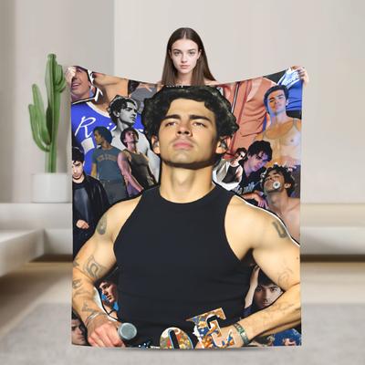 Joe Jonas  Plush Blanket Boy Girl J-Jonas Brothers  Flannel Throw Blanket For Couch Chair Sofa Bed Soft Warm Quality Bedspread