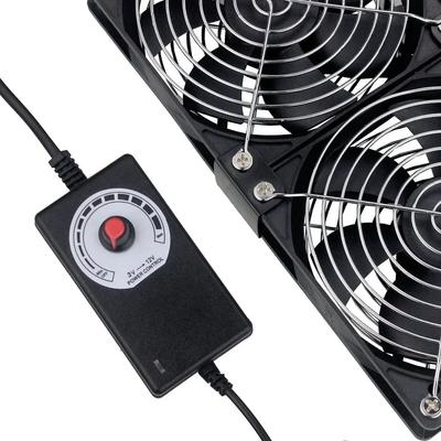 12cm 3000RPM Exhaust Fan Bathroom Cool with Controller 3V-12V 220V Btc Machine Chassis Workstation Cabinet Radiator Server Fan